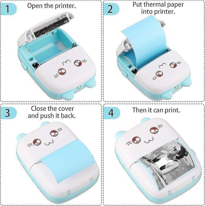 Inkless Bluetooth Pocket Printer – Compact, Portable, and Perfect for On-the-Go Printing