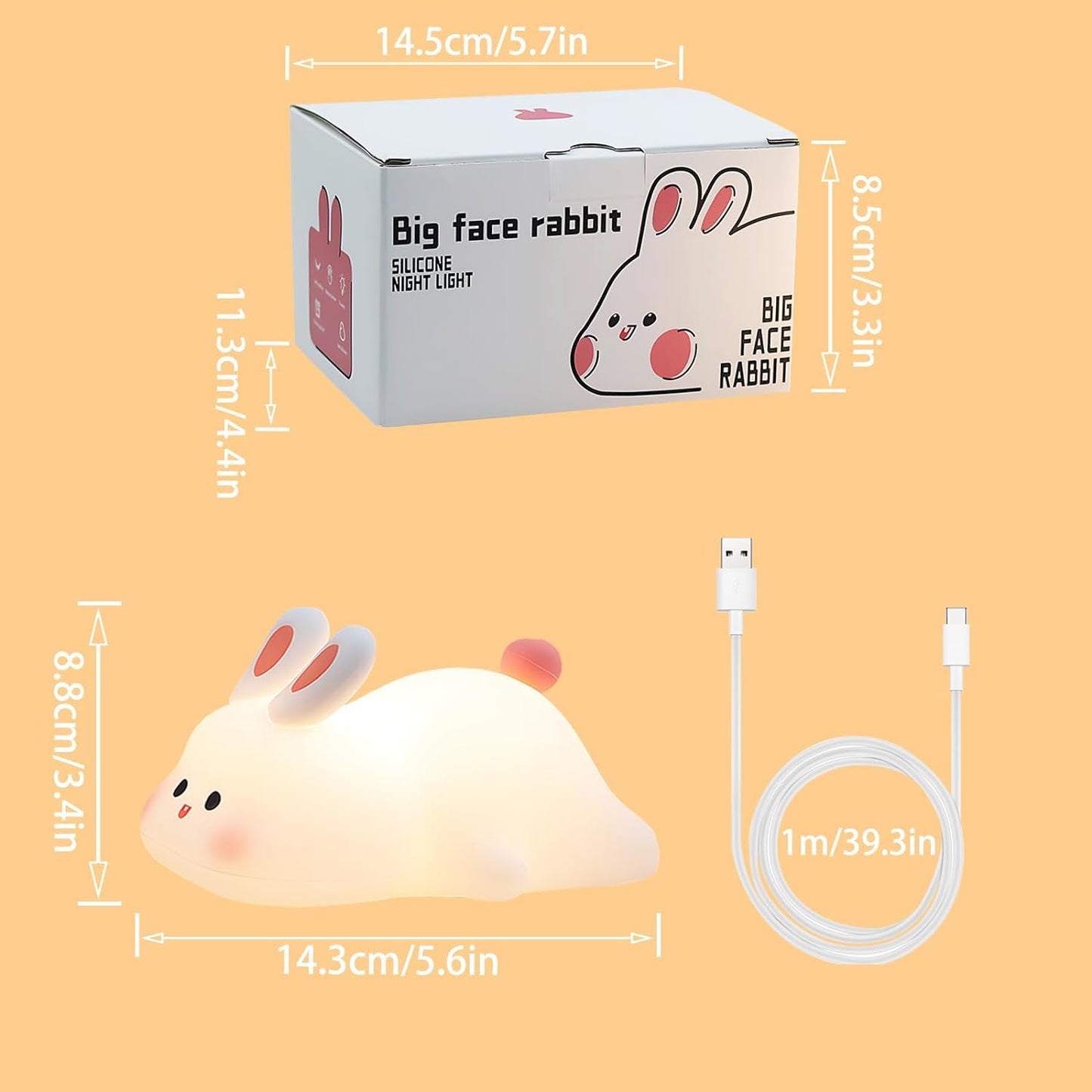 Bunny Silicone Glow Lamp