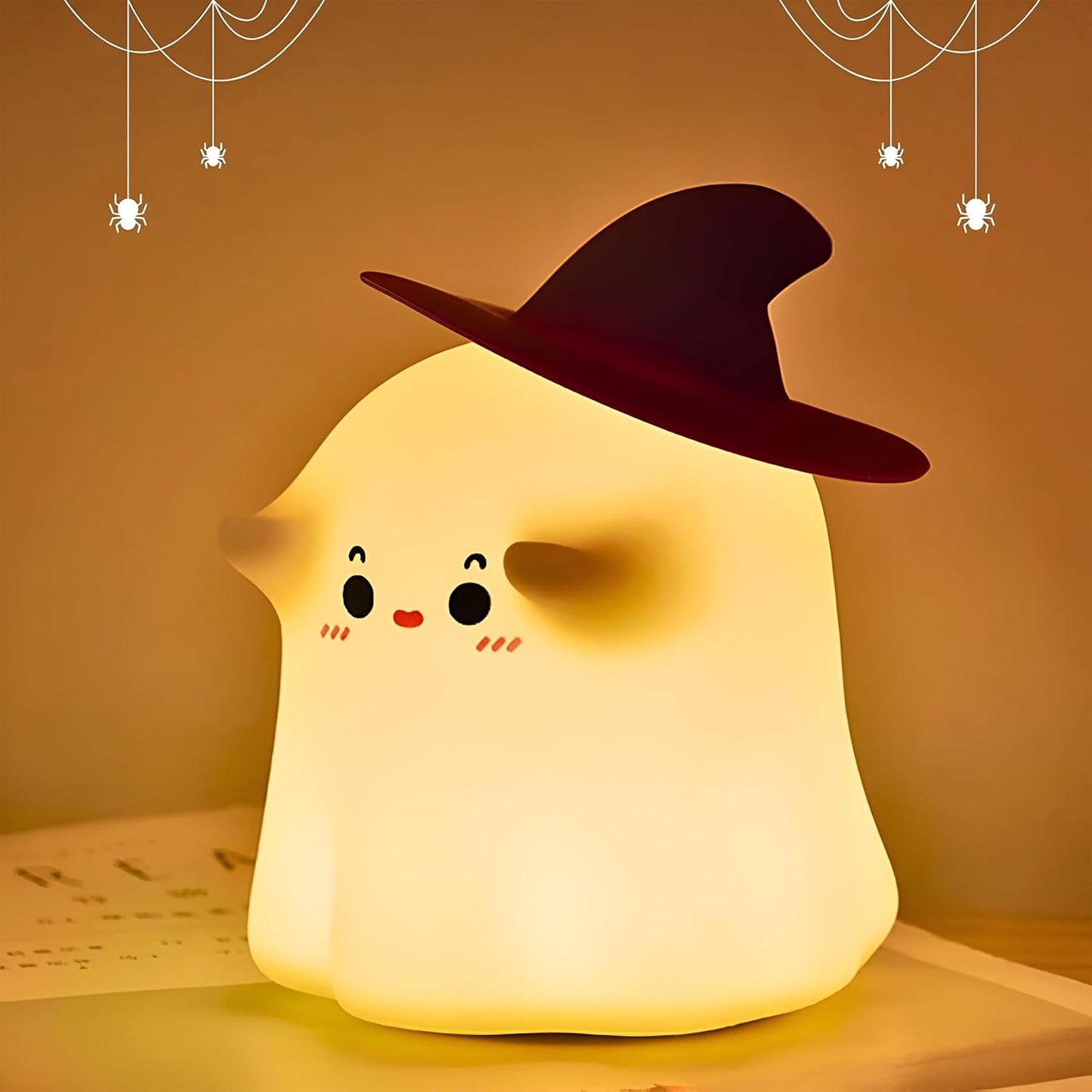 Cute 3D Ghost Silicone Night Lamp