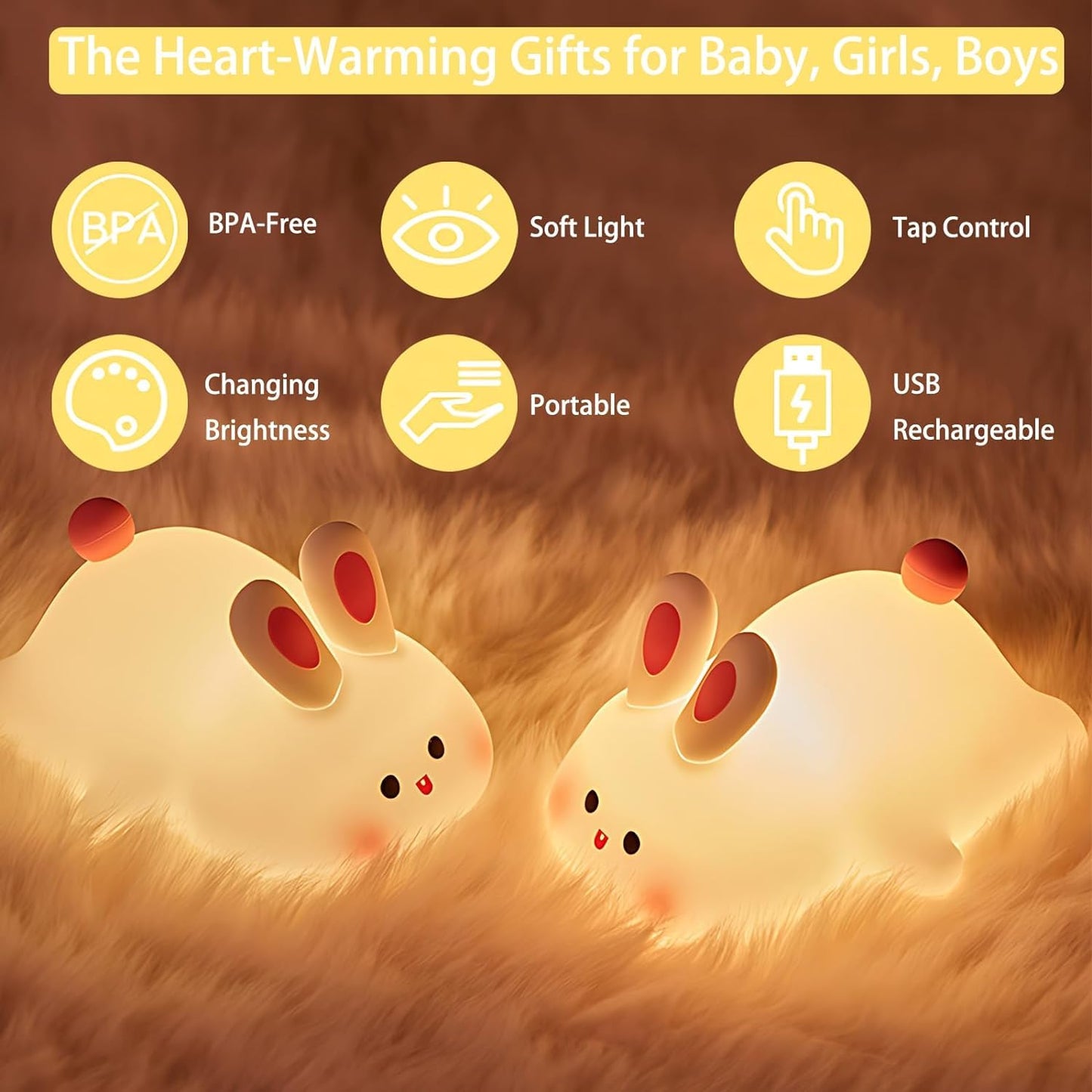Bunny Silicone Glow Lamp
